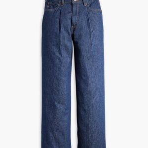 Baggy dad wide leg dark wash size25